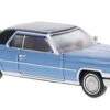 Brekina 18128 - 1972 Cadillac Coupe De VilleBlue, Black- HO Scale