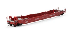 Athearn 1354 - 48' Husky Stack Well Car Coe Rail (CRLE) 5491 - HO Scale