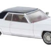 Brekina 18129 - 1972 Cadillac Coupe De VilleWhite, Black- HO Scale