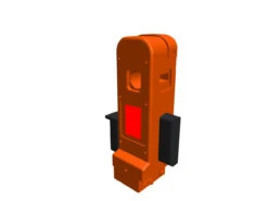 Wallace Locomotive Works SCAL-010 - Scal-EOT Style 2 Red 2 Pack- HO Scale