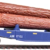 Walthers Trainline 931-1770 - Log Dump Car W/Logs Alaska Railroad (ARR) 17102 - HO Scale