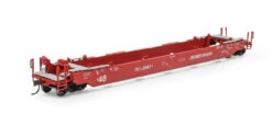 Athearn 1353 - 48' Husky Stack Well Car Coe Rail (CRLE) 5447 - HO Scale