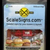 ScaleSigns HO-1600-009-v01 - Billboard Sign Insert Arby's- HO Scale