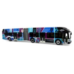 Iconic Replicas 87-0551 - NFI Xcelsior XN60 5-Door Articulated Transit Bus: AC Transit Tempo- HO Scale