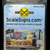 ScaleSigns HO-1600-011-v01 - Billboard Sign Insert Jersey Mike's V1- HO Scale