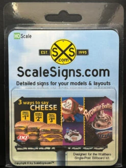ScaleSigns HO-1600-010-v01 - Billboard Sign Insert DQ- HO Scale