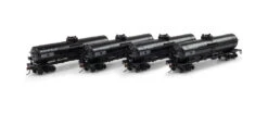 Athearn 3379 - 1-Dome Tank Car (4) Richfield/ROX 154, 149, 153, 151 - HO Scale