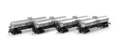 Athearn 3385 - 1-Dome Tank Car (4) Bell Oil/SHPX 20388, 20395, 20392, 20397 - HO Scale