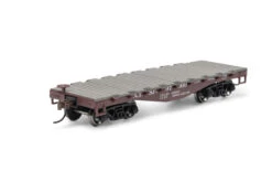 Athearn Roundhouse 1455 - 30' Old Time Flat Car Atchison, Topeka And Santa Fe (ATSF) 97566 - HO Scale