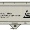 Accurail 2120 - ACF 47' 3-Bay Center-Flow Covered Hopper FMC Chemicals (FMLX) 45018 - HO Scale Kit
