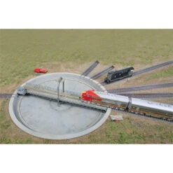 Walthers Cornerstone 933-2851 - Motorized 110' Turntable - Assembled - 16-7/16" Overall Diameter - HO Scale