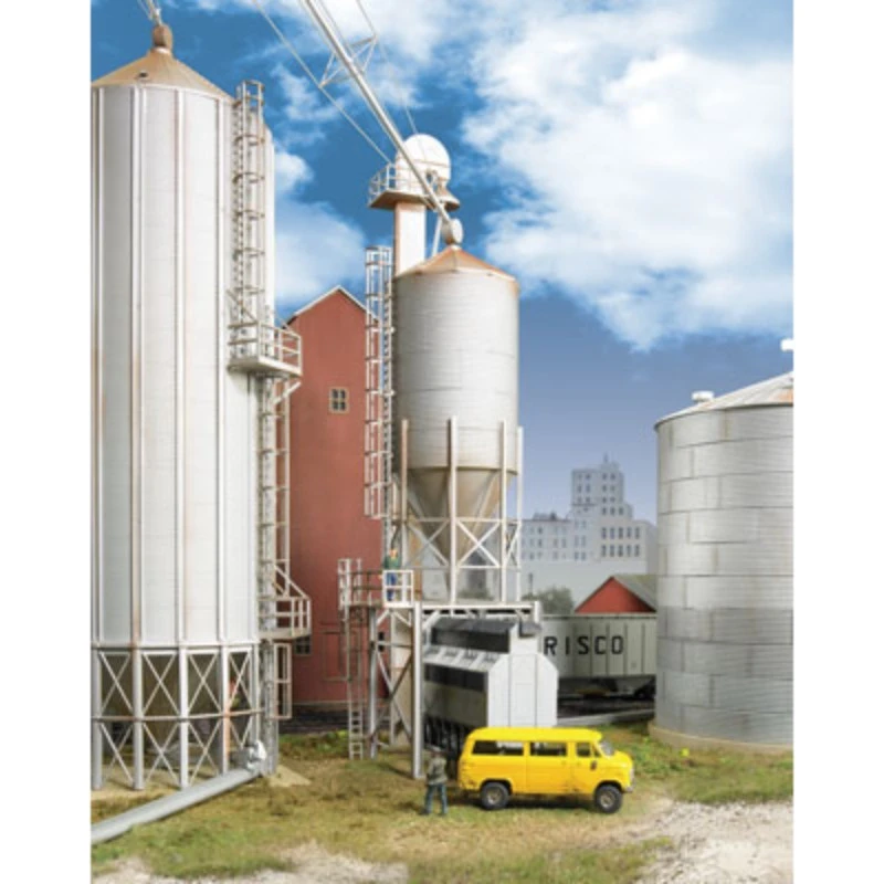 Walthers Cornerstone 933-2935 - Grain Surge Bin - HO Scale Kit 3 Walthers Cornerstone 933-2935 - Grain Surge Bin - HO Scale Kit