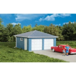Walthers Cornerstone 933-3793 - Two-Car Garage - HO Scale Kit