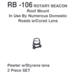 Details West 106 - Rotary Beacon : Roo F Mount , All Locos 3 Pi - HO Scale