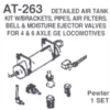 Details West AT-263 - Detail Air Tank Kit For 4 & 6 Axle GE Locomotives - HO Scale