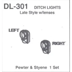 Details West DL-301 - Ditch Lights Late Style W/ Lenses - HO Scale