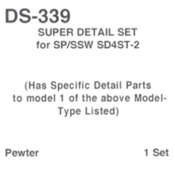 Details West DS-339 - Super Detail Set For SP/SSW SD45T-2 - HO Scale