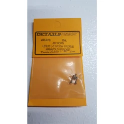 Details West AH-373 - Air Horn, Leslie L-3 W/ Low Profile Manafold Bracket - HO Scale