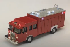East Coast Circuits 2017-3 - Walthers Scenemaster Hazardous Materials Fire Truck (Lighted)- HO Scale