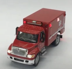 East Coast Circuits 2021-1 - Walthers Scenemaster International(R) 4300 EMS Ambulance (Lighted)- HO Scale