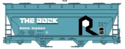 Accurail 2212 - 2-Bay ACF Covered Hopper Rock Island (ROCK) 512064 - HO Scale Kit