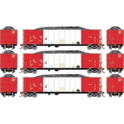 Athearn RTR 7482 - Thrall High Side Gondola W/Load Herzog (HZGX) 10285, 10322, 10334 - HO Scale