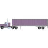 Athearn 41091 - Kenworth Tractor & 45' Trailer Metallic Purple- HO Scale -ScaleSigns Sales Store ath41091 62222.1691611861
