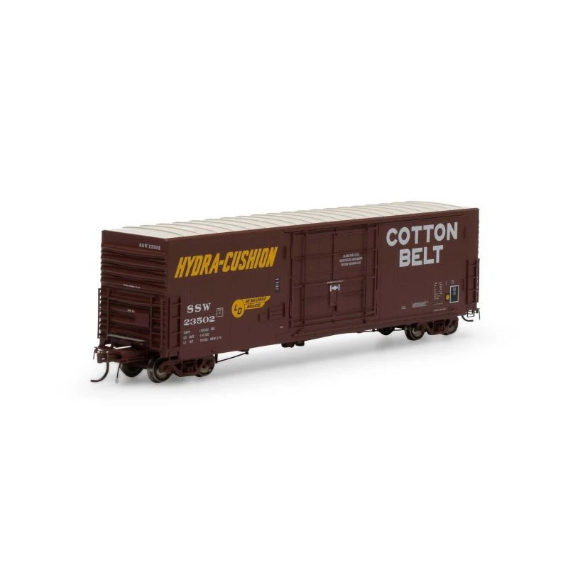 Athearn Genesis 26832 - 50' PC&F Smooth Side Boxcar Cotton Belt (SSW) 23502 - HO Scale 3 Athearn Genesis 26832 - 50' PC&F Smooth Side Boxcar Cotton Belt (SSW) 23502 - HO Scale