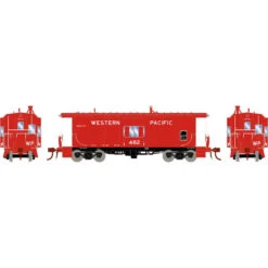 Athearn Genesis 78400 - Bay Window Caboose W/ Lights & Sound Western Pacific (WP) 485 - HO Scale