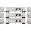 Athearn Genesis 15856 - ACF 4600 3-Bay Hopper Detroit, Toledo And Ironton (DTI) 10307, 10351, 10365 - HO Scale