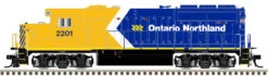 Atlas Master 10004227 - EMD GP40-2 (DC Silent) Ontario Northland (ONT) 2201 - HO Scale