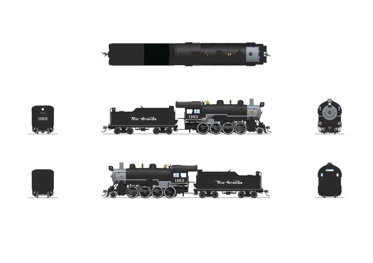 Broadway Limited 8737 - 2-8-0 Consolidation (Paragon4 Sound/DC/DCC/Smoke) Denver & Rio Grande Western (D&RGW) 1175 - HO Scale 4 Broadway Limited 8737 - 2-8-0 Consolidation (Paragon4 Sound/DC/DCC/Smoke) Denver & Rio Grande Western (D&RGW) 1175 - HO Scale - Image 2