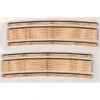 Blair Line 111 - 2-Lane Curved Laser-Cut Wood Grade Crossing 2-Pack - 19-21" Radius - HO Scale -ScaleSigns Sales Store blr111 09016.1671410892