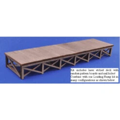 Blair Line 172 - Laser-Cut Wood Kit - Loading Dock - 5-3/4 X 1-1/2" 14.6 X 3.8cm - HO Scale