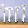 Banta Modelworks 2030 - Right-Of-Way Signs (62 Ea) - HO Scale Kit -ScaleSigns Sales Store bmw2030 03805.1681939662