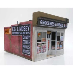 Downtown Deco 1069 - Lindsey's Grocery - HO Scale Kit