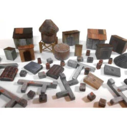 Downtown Deco 1072 - Rooftop Details Set - HO Scale Kit