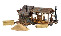 Woodland Scenics BR5044 - Buzz's Sawmill - Built & Ready Landmark Structure- HO Scale