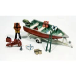 JL Innovative 456 - DLX Marine Acc. + Boat, Motor, & Trailer - HO Scale Kit