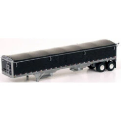 Lonestar Model 6003 - Wilson Pacesetter 43' Grain Trailer - Pre-painted Black Body / Black Tarp - HO Scale Kit