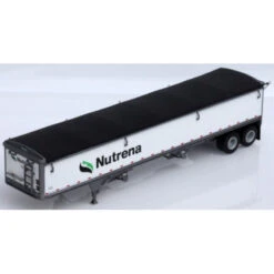 Lonestar Models 6019 - Wilson Pacesetter 43' Grain Trailer Kit - White Body / Black Tarp, Nutrena Decals - HO Scale Kit