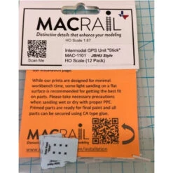 MACRail 1101 - INTERMODAL GPS UNIT "STICK" JBHU STYLE - 12 PACK - HO Scale Kit