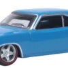Oxford Diecast 87DD69004 - 1969 Dodge Charger Daytona Bright Blue, Black - HO Scale