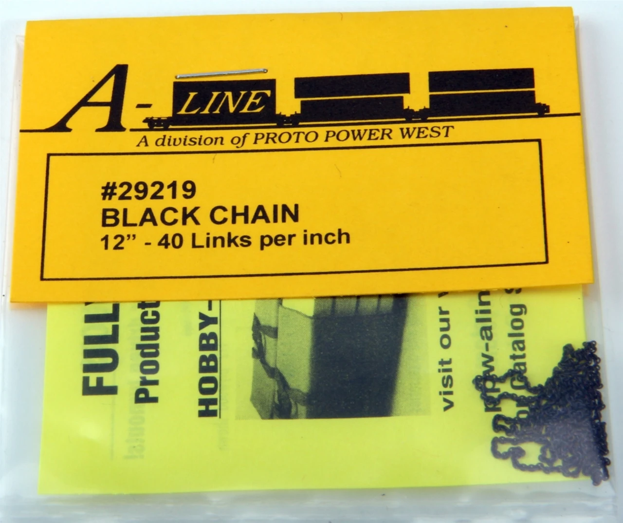 A-Line 29219 - Blackened Brass Chain 12", 40 Links Per Inch 3 A-Line 29219 - Blackened Brass Chain 12", 40 Links Per Inch