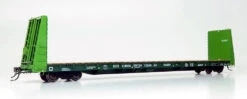 Rapido 147006A - Marine Industries 66' Bulkhead Flatcar British Columbia Railway (BCIT) 818000 - HO Scale