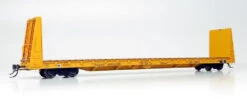 Rapido 147007A - Marine Industries 66' Bulkhead Flatcar Ontario Northland (ONT) 10538 - HO Scale