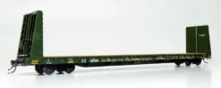 Rapido 147010A - Marine Industries 66' Bulkhead Flatcar Iowa, Chicago, & Eastern (ICE) 66009 - HO Scale