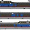 Rapido 203502 - UAC TurboTrain 3-Car Set W/ DCC And Sound Penn Central/DOT #50-70-51 - HO Scale -ScaleSigns Sales Store rap203502 89726.1738700351
