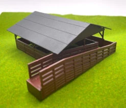 Rock Island Hobby 042100 - Railside Livestock Shed Built Up - HO Scale