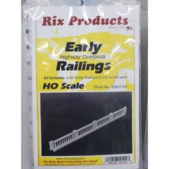 Rix Products 628-0104 - Early Highway Overpass Railings - HO Scale Kit